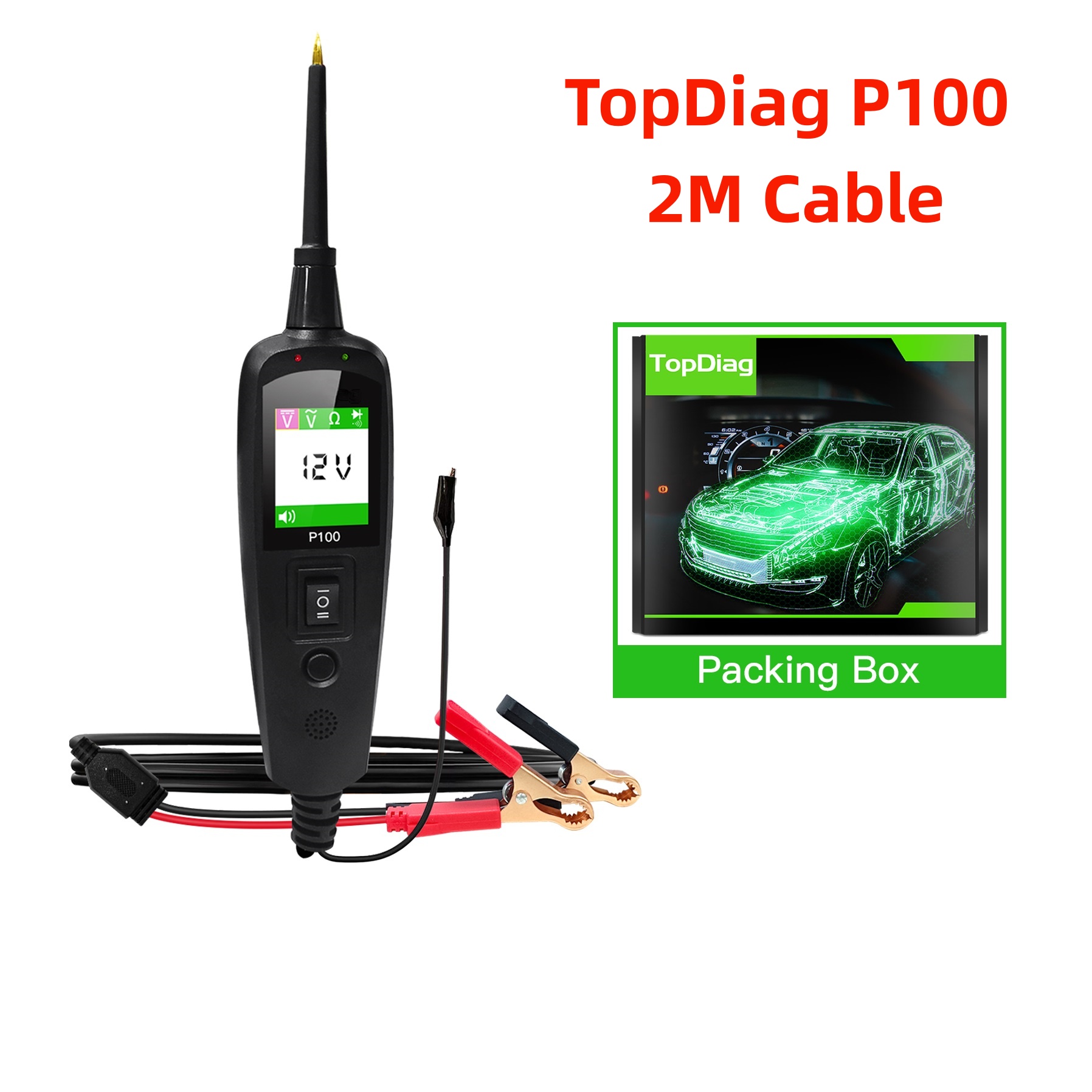Power Tools Automotive - TopDiag P100 2M Car Electrical Circuit