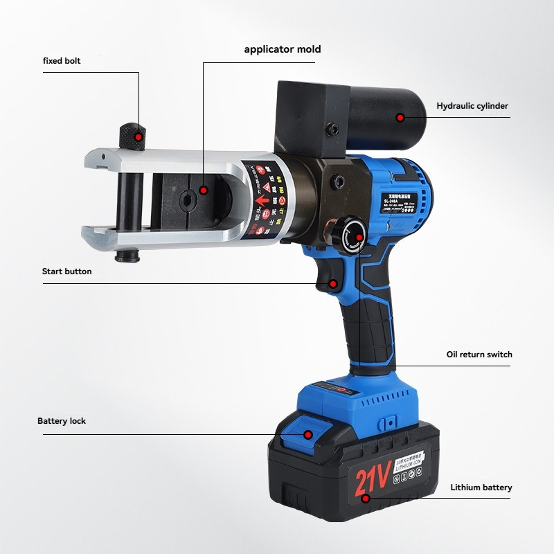 Power Tools Manufacturers - 90KN 21V Cordless Hydraulic Crimping Pliers