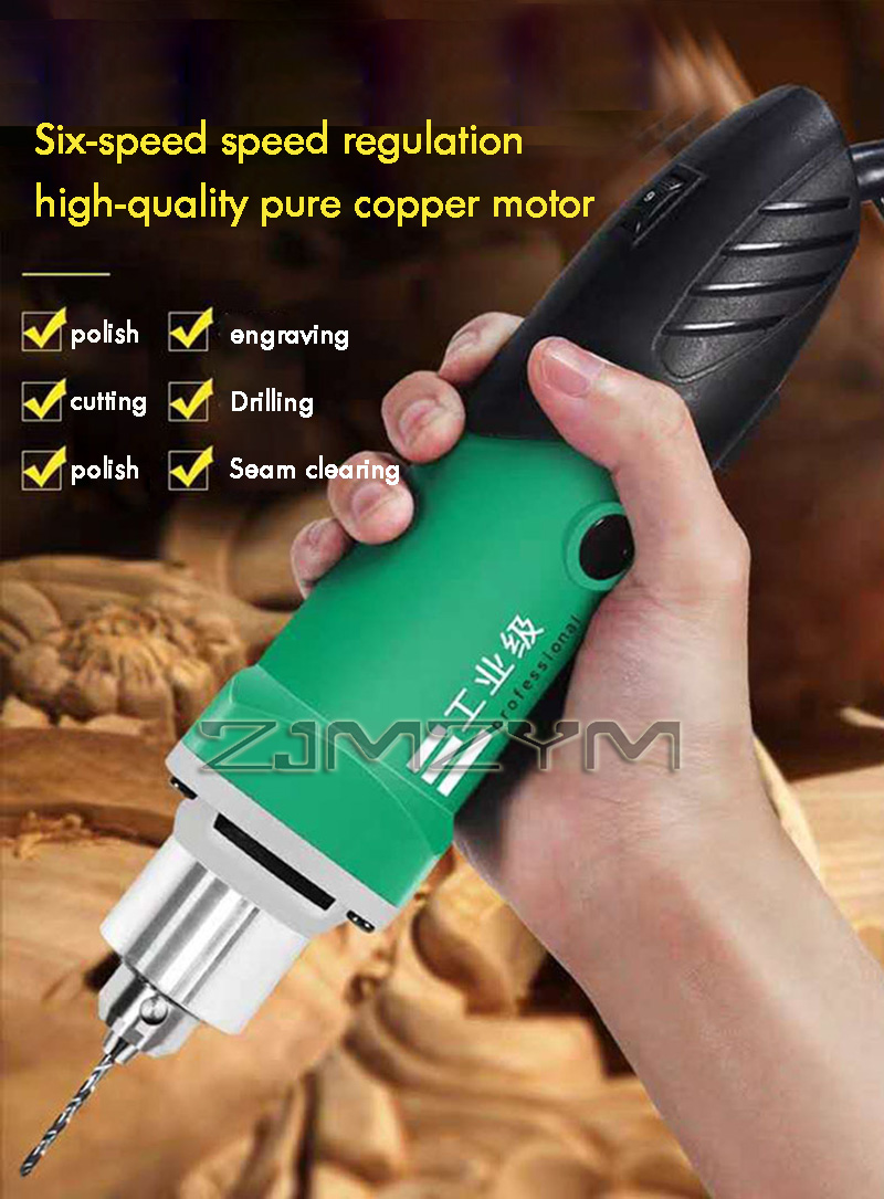Power Tools Woodworking - 6-Position Variable Speed High-Power Engraver Electric