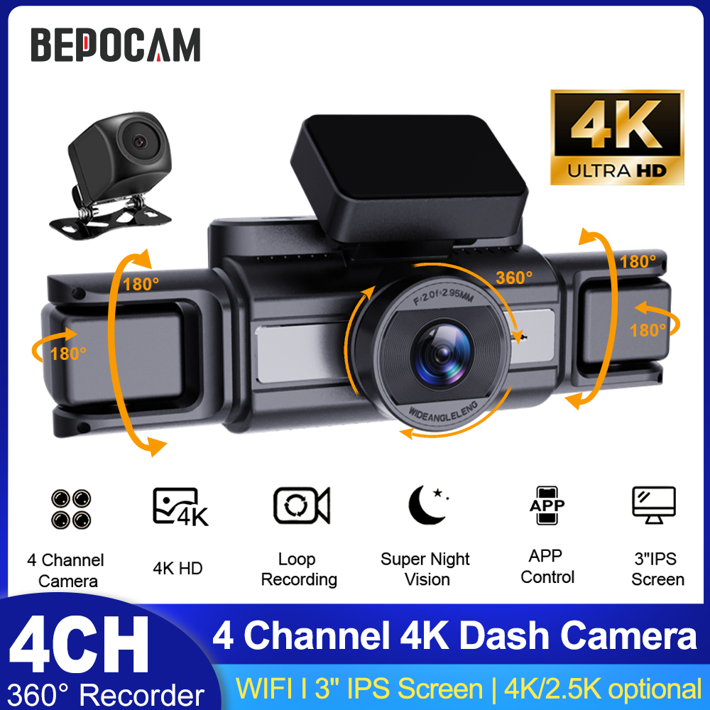 BEPOCAM 4CH 4K Dash Camera for - Power Tools China ulasan dan harga