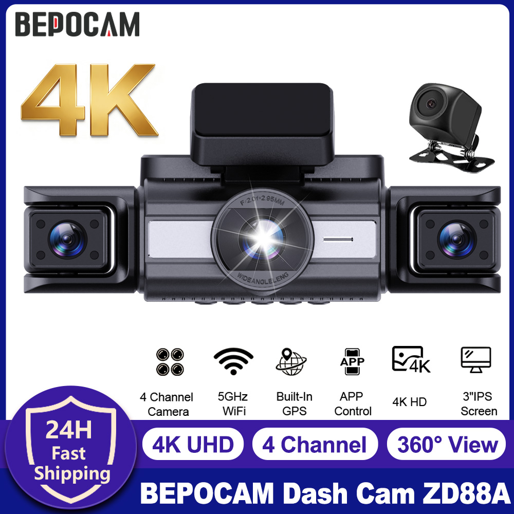 BEPOCAM 4 Channel Dash Cam 4K  - Power Tools China ulasan dan harga