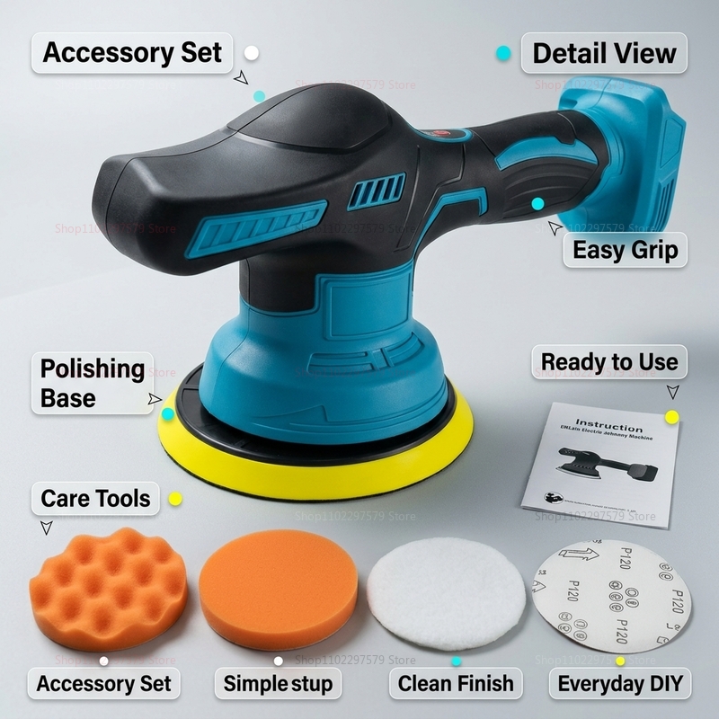 Cordless 18V Car Polisher Elec - Power Tools Sander ulasan dan harga