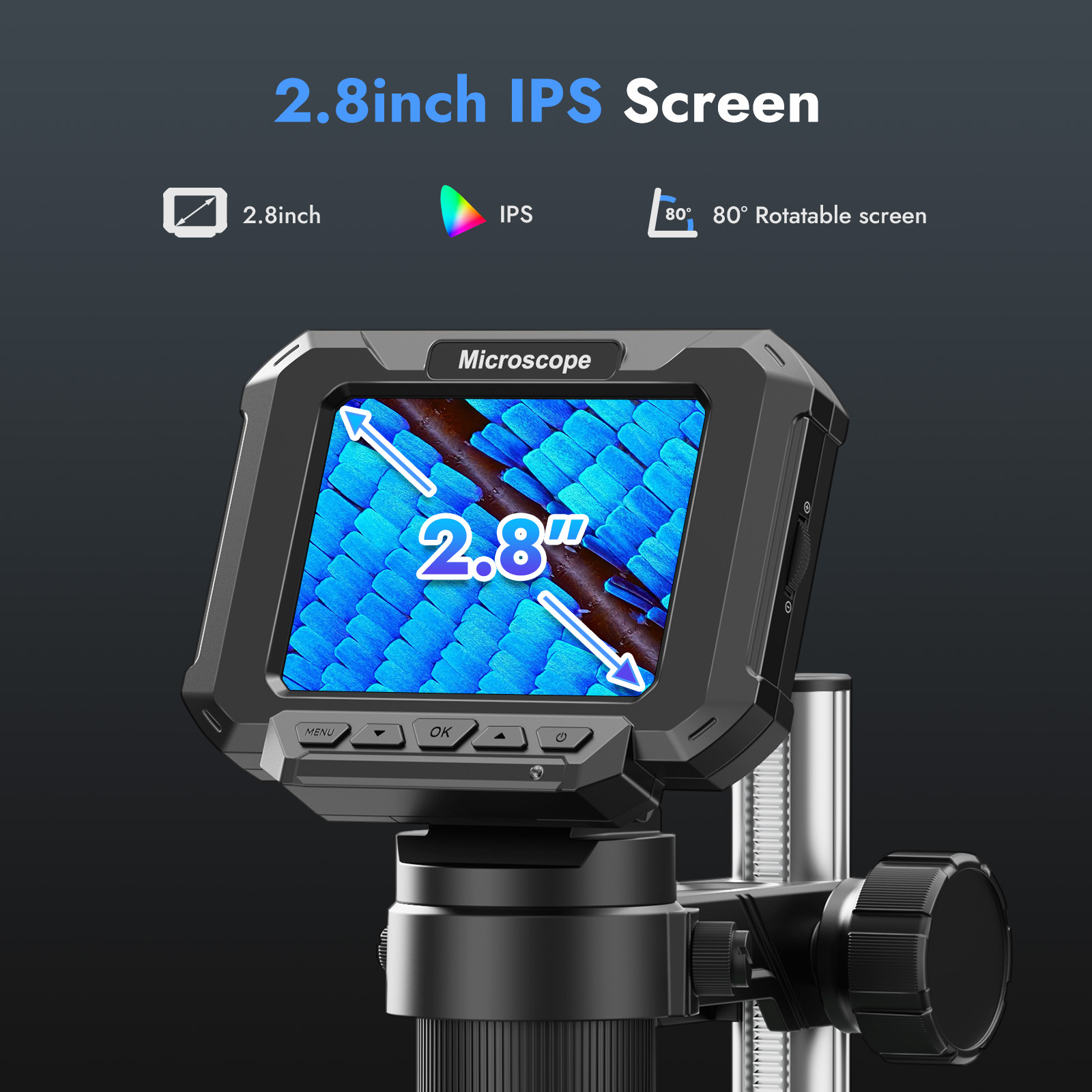 2.8inch Digital Coin Microscop - Power Tools Video ulasan dan harga