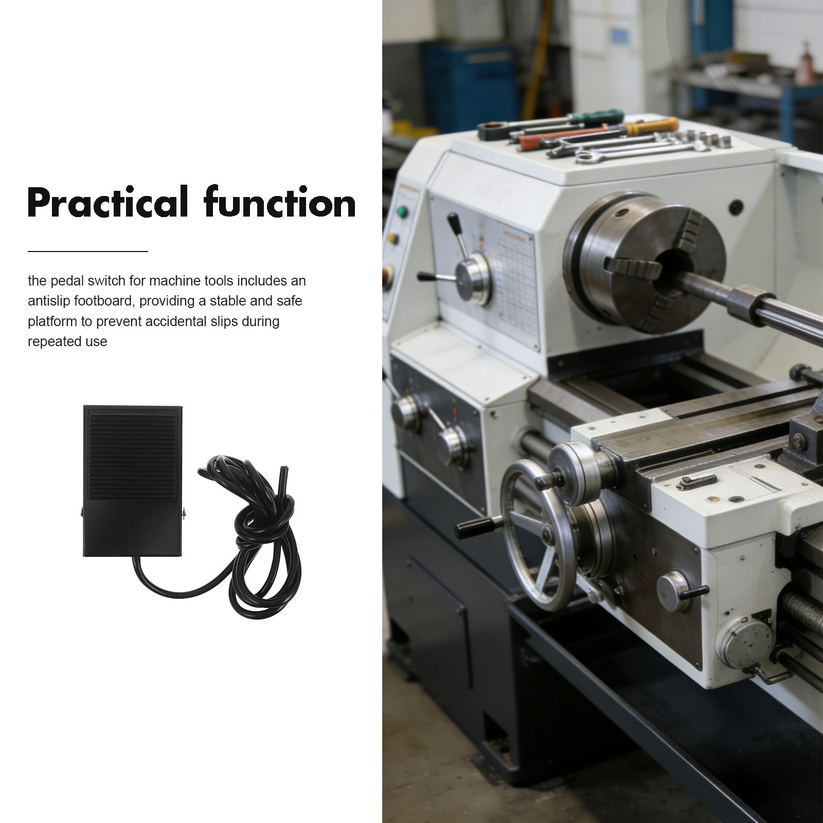 Momentary Foot Pedal Switch fo - Power Tools Woodworking ulasan dan harga