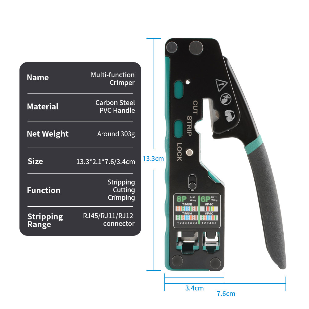 RJ12/11 Crimper Plier RJ45 Cri - Power Tools China ulasan dan harga