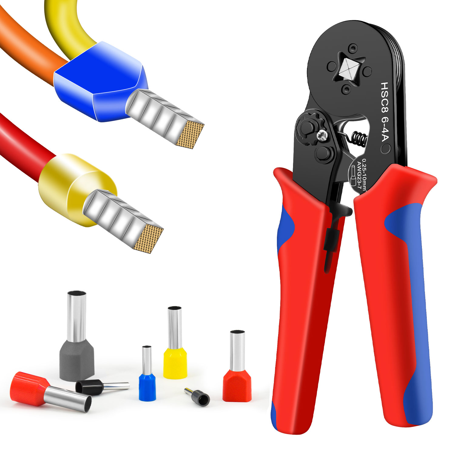 HSC8 6-4A Crimping Tool 0.25-1 - Power Tools China ulasan dan harga