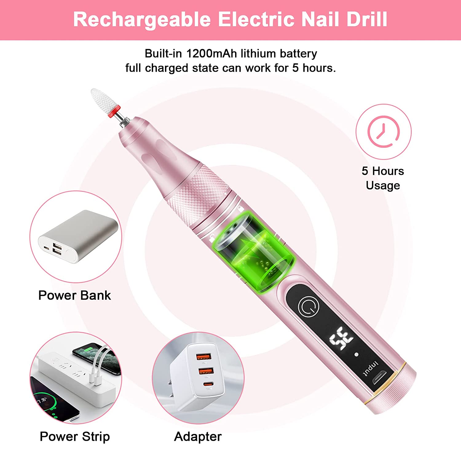 35000RPM Cordless Nail Drill M - Power Tools Sander ulasan dan harga