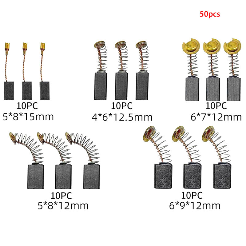 50Pcs Carbon Brush Replacement - Power Tools Sander ulasan dan harga