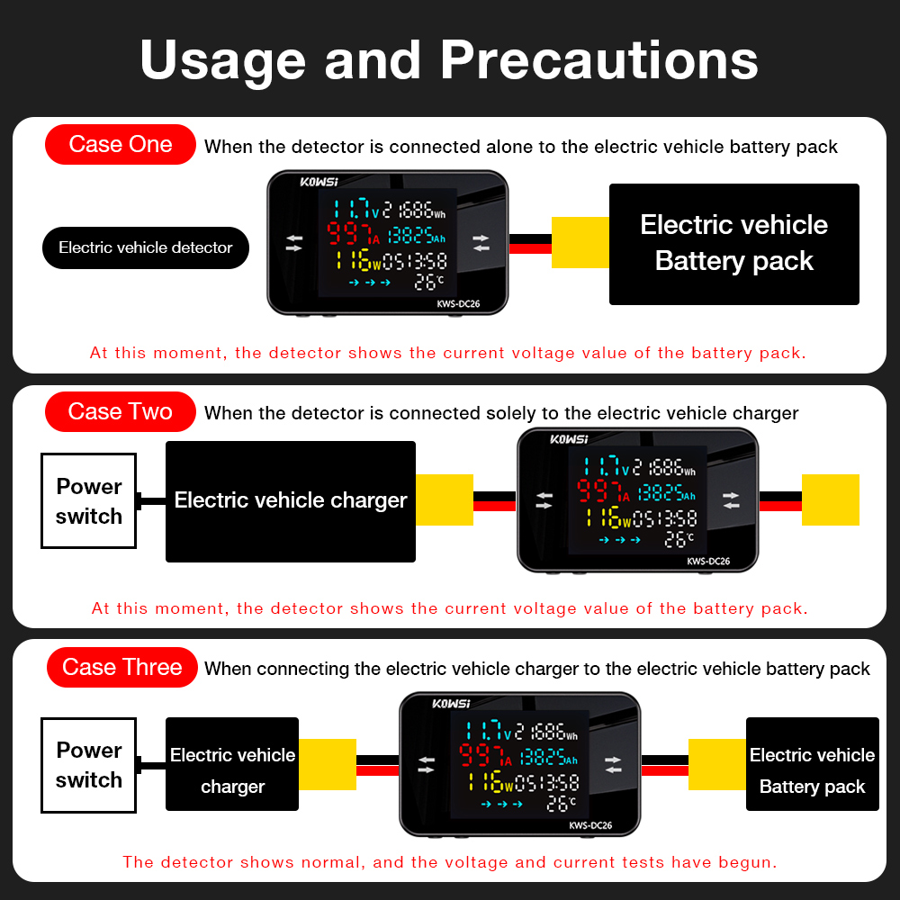 Battery Charging Tester KWS-DC - Health Power Tools ulasan dan harga