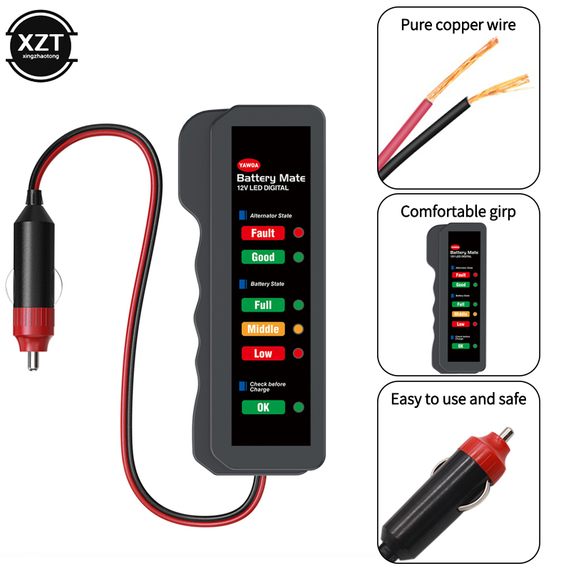 Car Battery Tester 6 LED Displ - Power Tools China ulasan dan harga