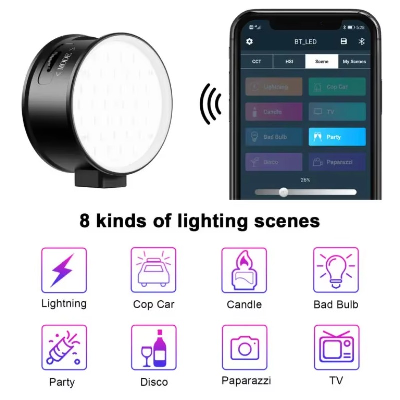 New High Power RGB LED On-Came - Power Tools Video ulasan dan harga