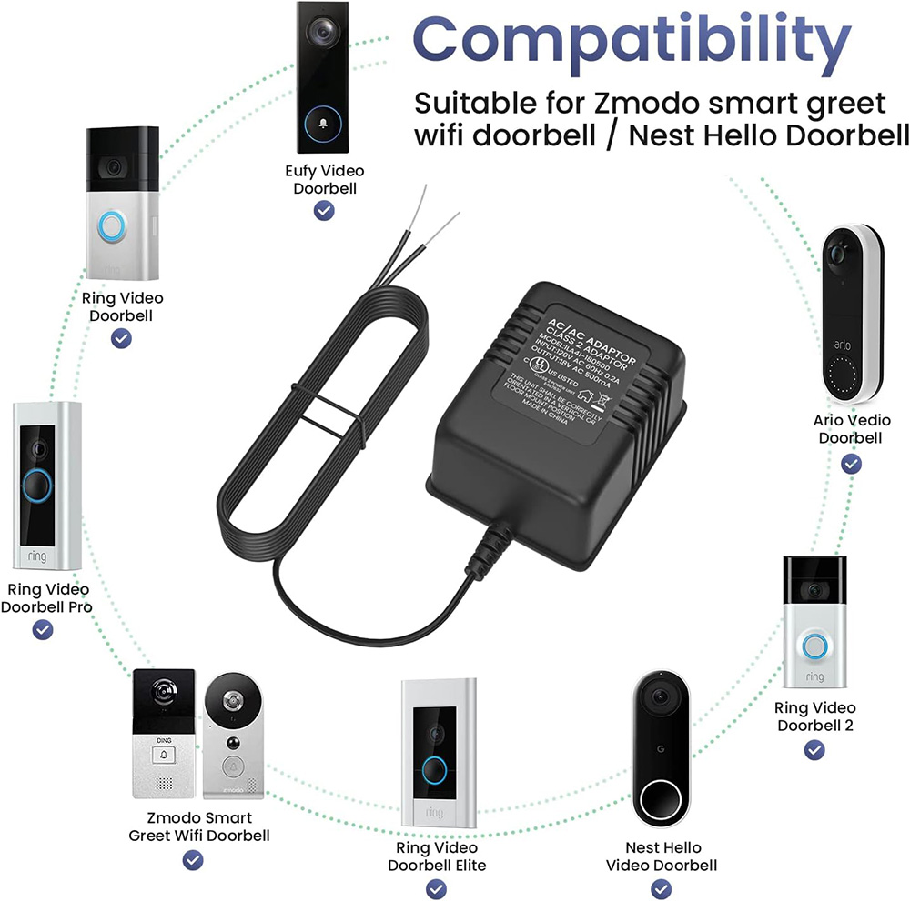 18V 500mA Doorbell Adapter, Vi - Power Tools Video ulasan dan harga