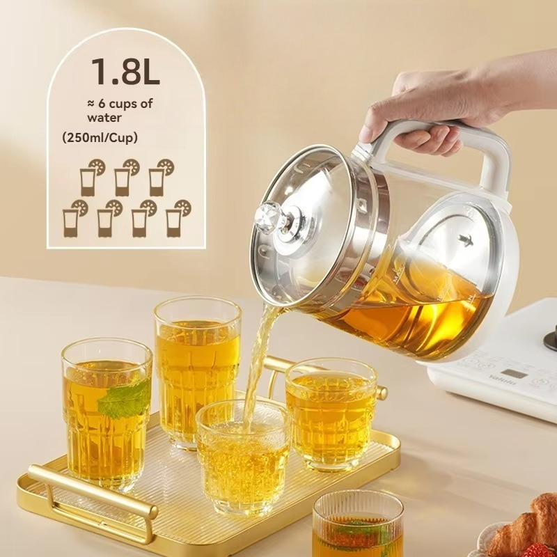 1.8L glass herb kettle, multi- - Health Power Tools ulasan dan harga